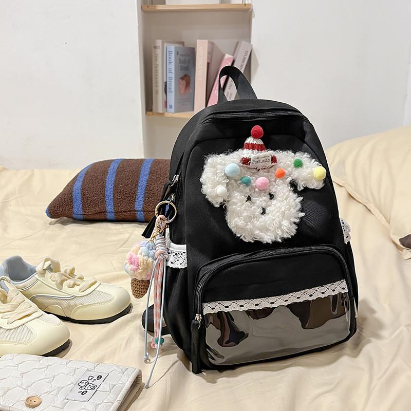 Cartoon Cute Dog School Backpack For Girls And Boys With Large Capacity For Daily Use