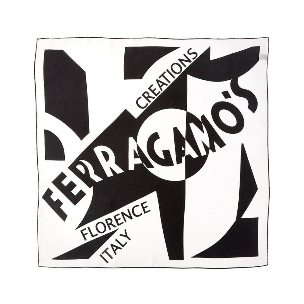 

Salvatore Ferragamo Ferragamo Silk Scarf Black One Size