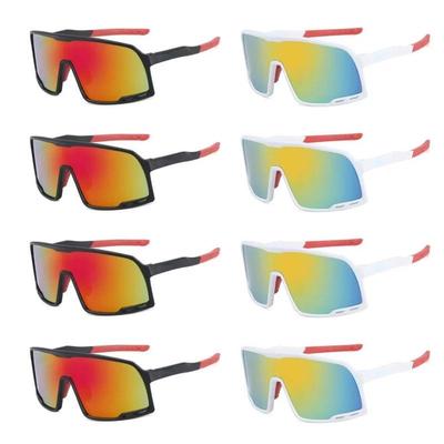 8 STÜCKE Radbrille Outdoor-Sportarten Fahrrad Sonnenbrille UV400 Herren MTB Radbrille Damen Rennrad Sonnenbrille