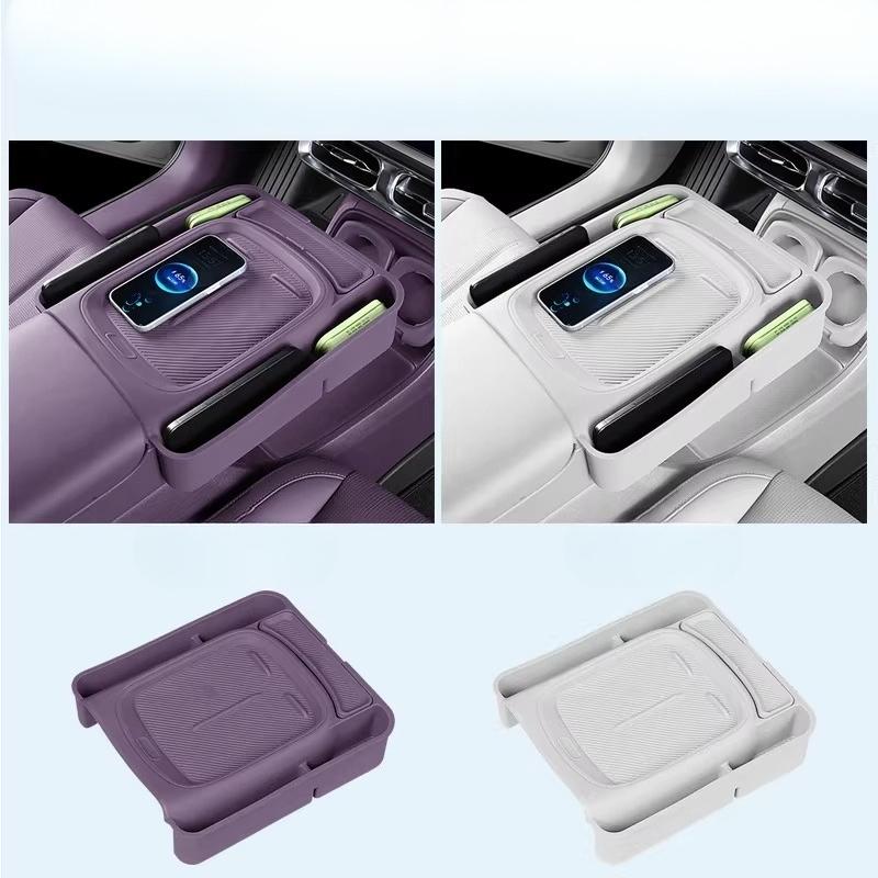 For Leapmotor B10 B01 Lafa 5 Car Wireless Charger Silicone Cover Scratch-resistant Protective Pad Interior Accessories