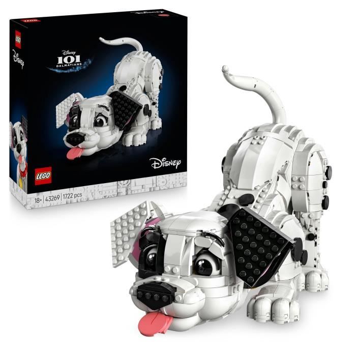 LEGO Disney 43269 Le Chiot Des 101 Dalmatiens - Set De Construction Adulte Avec Chien