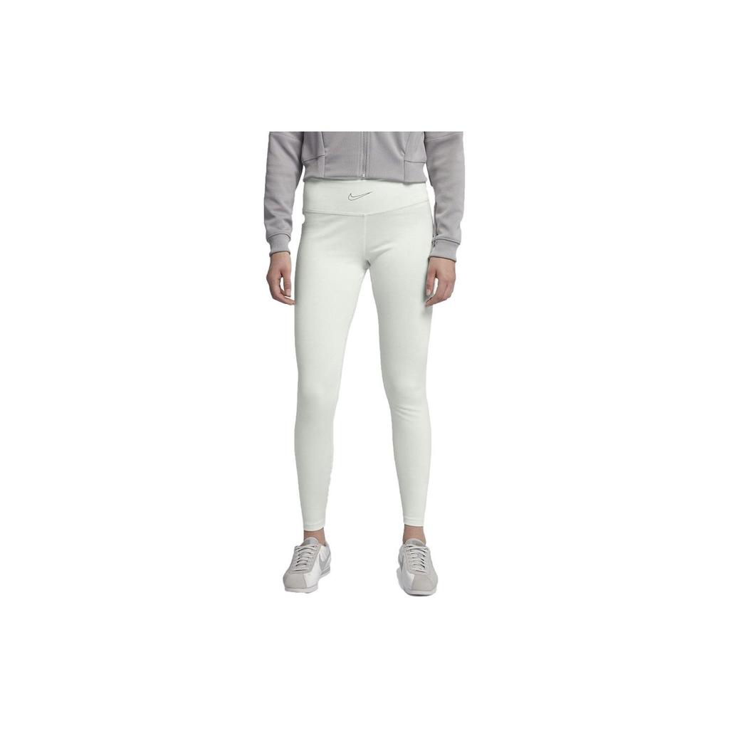 Nike Einfarbige Logo-Tight Lange Hose Damenunterteile Peak-White AO7434-121