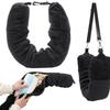 Refillable Travel Neck Pillowcase with Explosion-Proof Zipper and Storage Bag for Airplane Pillow or Clothing