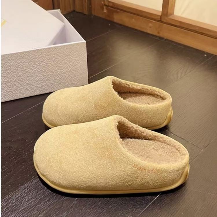 Chaussures Baotou pantoufles d'extérieur à la mode pour femmes automne et hiver nouvelles chaussures de pomme de terre polyvalentes à semelle souple