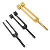 128Hz 256Hz 512Hz Aluminiumlegierung Stimmgabel Set mit Basis für Chakra-Ausgleich Yoga Meditation