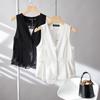 Women's Spring/Summer Short Sleeveless Lightweight Korean-Style Slim-Fit Blazer