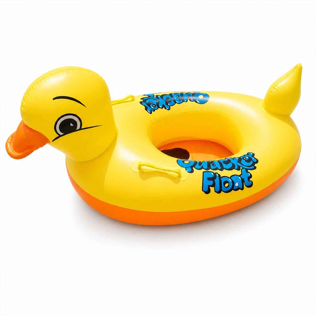 1PC Inflatable Duck Pool Float Seat With Handles PVC Swim Ring for Beach Pool Summer Water Fun