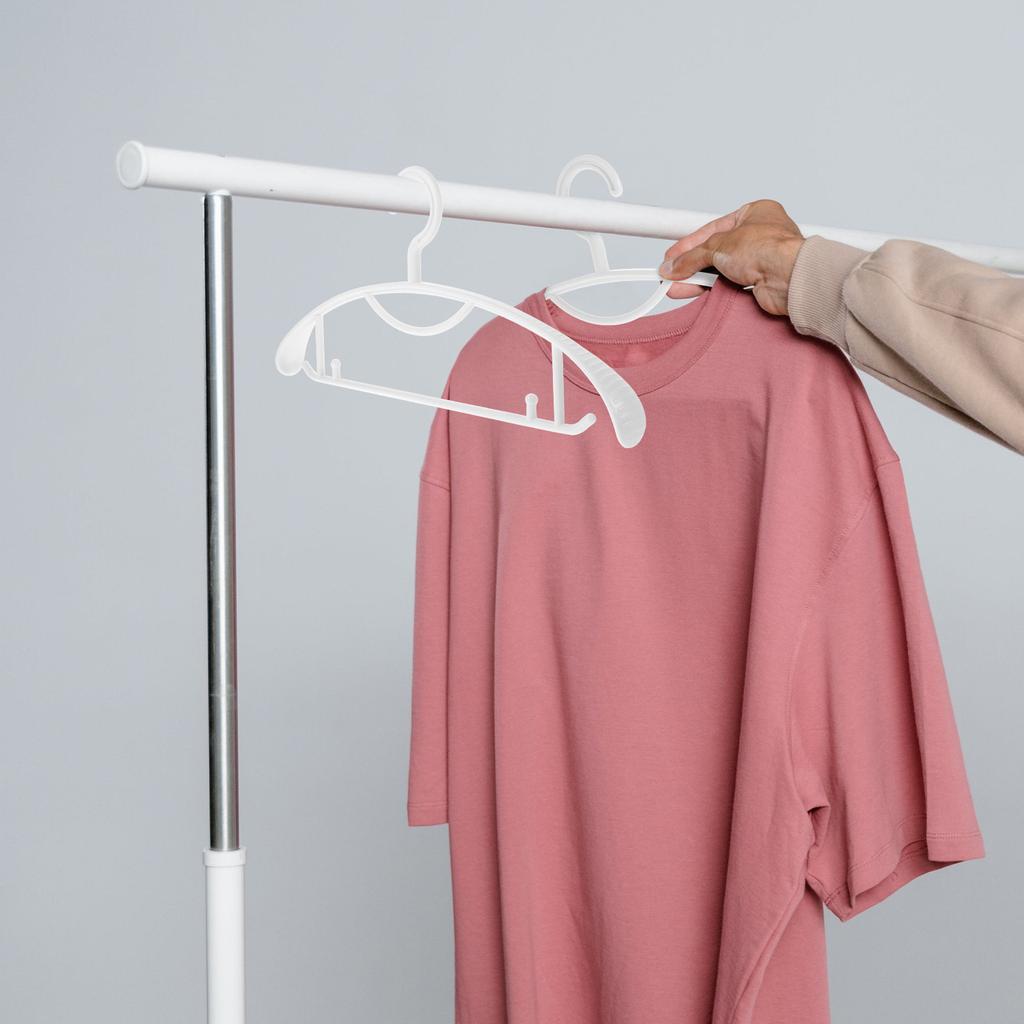 10Pcs Anti-Skid Traceless Hangers Practical Design for Suits Coats Dresses Sweaters Home Accessories Widened Hangers