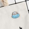 And Cat Charming Coffee Cup Alloy Brooch Enamel Pin Stylish Gift For Cat Lovers