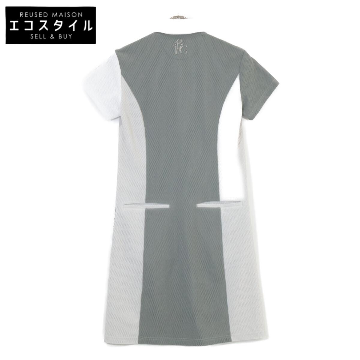 

1piu1uguale3 [GOLF] GST155 White W STRIPE Short Sleeve Polo Shirt Dress dress 2 grayUsed