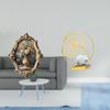 Vintage Resin Photo Frame and Leaf Iron Statue Decorative Art Sculpture for Office Bedroom Gallery