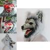 Lighted Wolf Head Mask With Claws For Halloween Costume And Cosplay