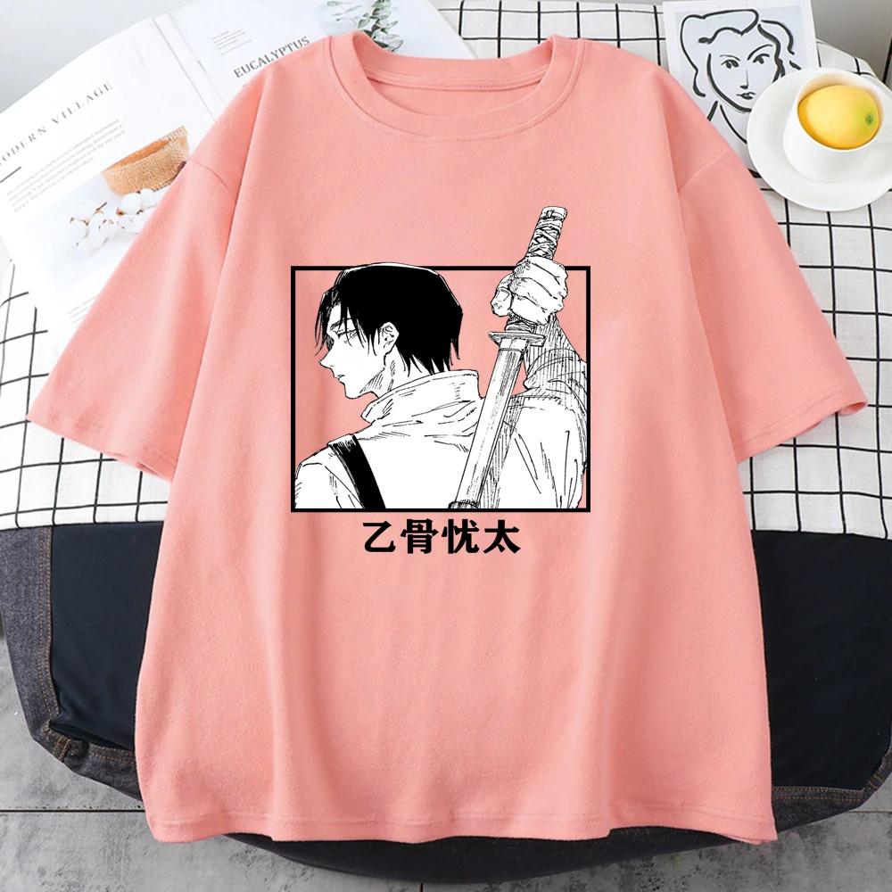 Anime Yuta Okkotsu Graphic T Shirt Men's Women's Fashion Crew Neck Shirts Casual Streetwear Harajuku Cool T Shirt