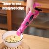 3-in-1 Hot Plate Gripper Tongs Heat Resistant Bowl Tongs Non-Slip Plate Lifter with Built-in