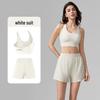 Completo Sportivo Donna Asciugatura Rapida Primavera/Estate 2026: Pantaloncini Anti-Esposizione, Capo Esterno Leggero con Spalline, Biancheria Intima da Yoga.