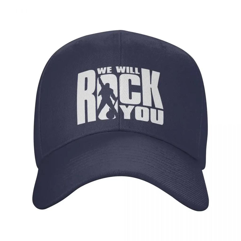 Fashion We Will Rock You Baseball Cap Unisex WomenAdjustable Queen Rock Band Dad Hat Outdoor Snapback Hats Trucker Caps