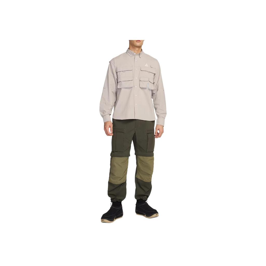 Nike ACG Orb Weaver Dri-FIT Long Sleeve Shirt Loose Jacket Men Jackets Academy-Gray HJ2466-009