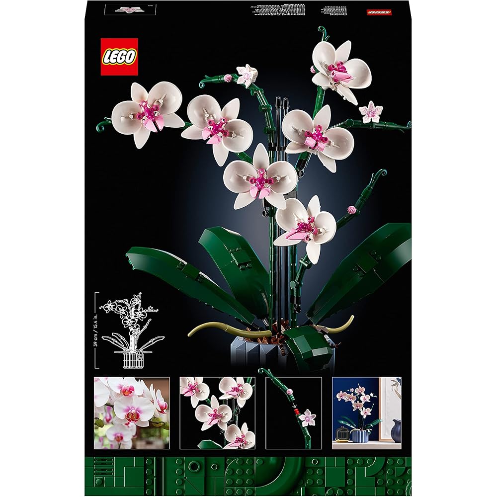 LEGO Botanical Orchid Building Toy 10311 Decorative Flower Arrangement for Home Interior Gift for Men and Women