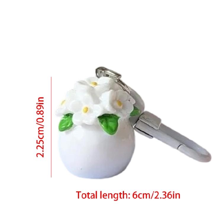 Artistic Resin Keychain With Realistic Miniature Plant Design Multifunctional Decoration For Backpacks Keys Or Gift Boxes