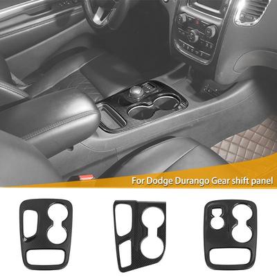 Car Gear Shift Panel Decoration Cover Stickers Fit for Dodge Durango 2014-2022 Interior Accessories,ABS Carbon Fiber