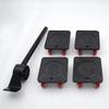  Furniture Lift Mover Tool Set - Dolly with Wheels, 220 Lbs Capacity, 360 Rotation, for Refrigerator, Sofa, Cabinet