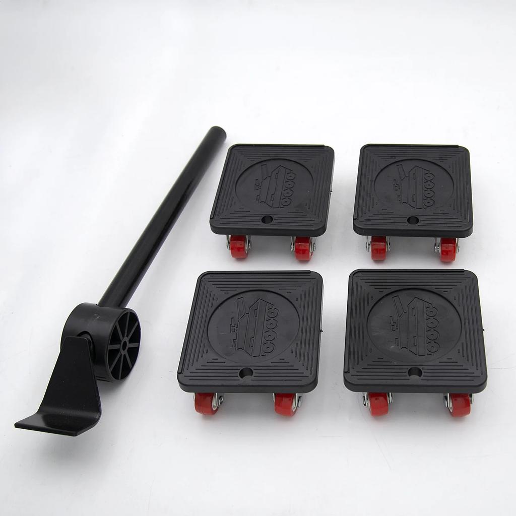 Furniture Lift Mover Tool Set - Dolly with Wheels, 220 Lbs Capacity, 360 Rotation, for Refrigerator, Sofa, Cabinet