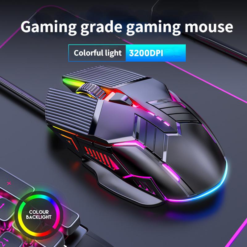 Wired Gaming Mouse USB Mouse Gaming RGB Gamer Mouse 6 Button LED Silent Mice For PC Laptop Computer