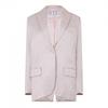 Off White Womens/Ladies Tomboy Wrinkled Satin Regular Jacket