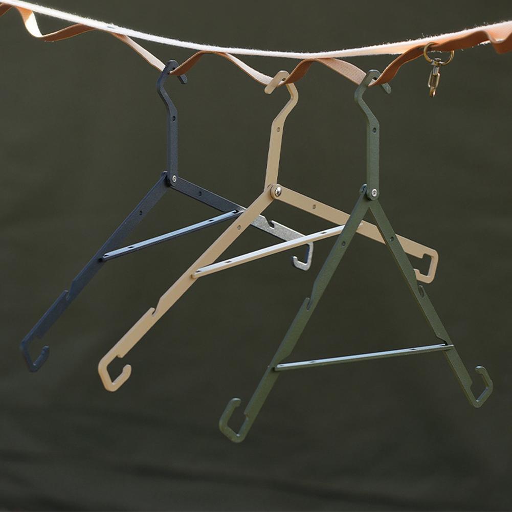 Outdoor Camping Folding Hanger Multifunctional Foldable Travel Hanger Portable Storage Rack Travel Accessories