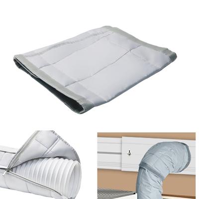 Home Cooling Setup White Protective Cover Sleeve Easy Installation AC Cover Duct Portable AC Cover Easy Installation Design
