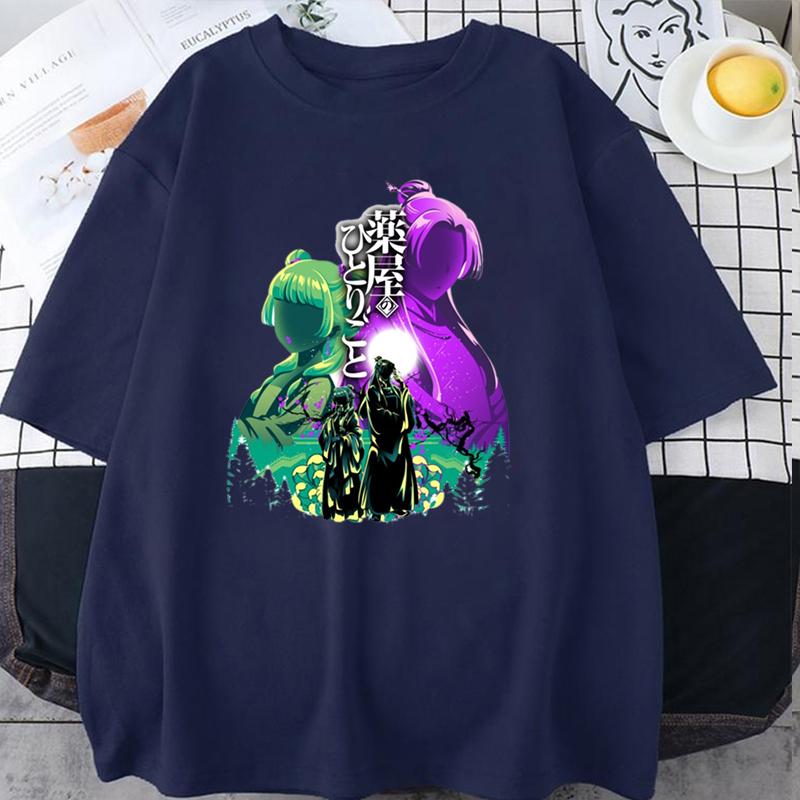 

New T Shirt Anime The Apothecary Diaries Print T-shirt Unisex Summer Casual O-neck Lady Female Clothing Short Sleeve Tees XL