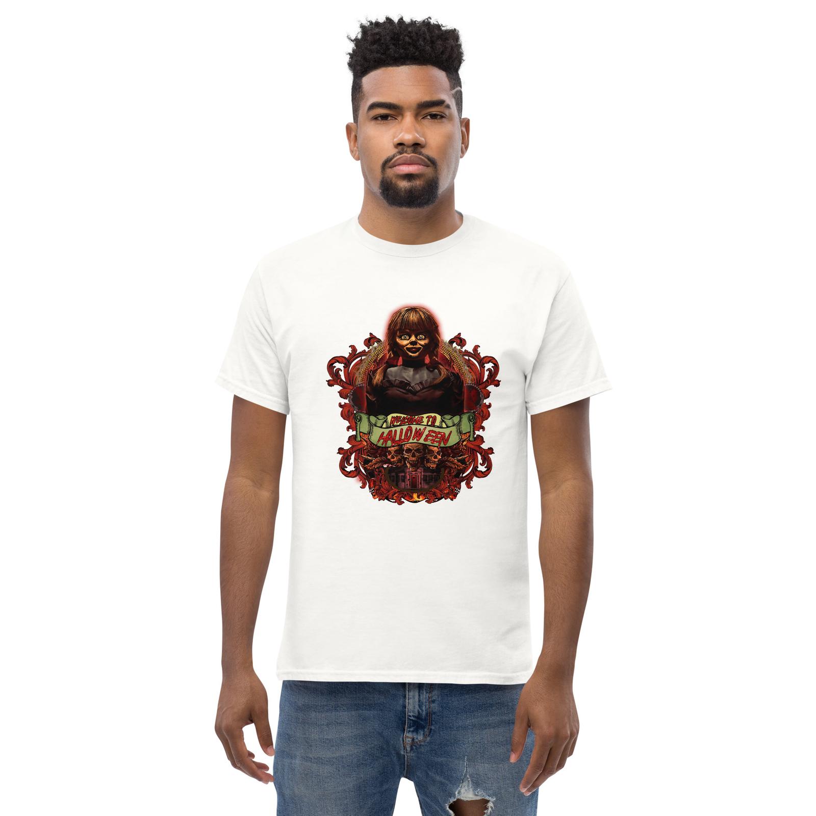 

030H - T-Shirt Annabelle - Welcome to Halloween - Men s classic tee S разноцветный
