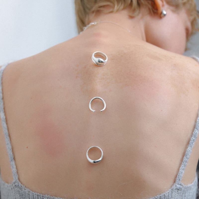 leeENoir Double Wave Ring (2color)