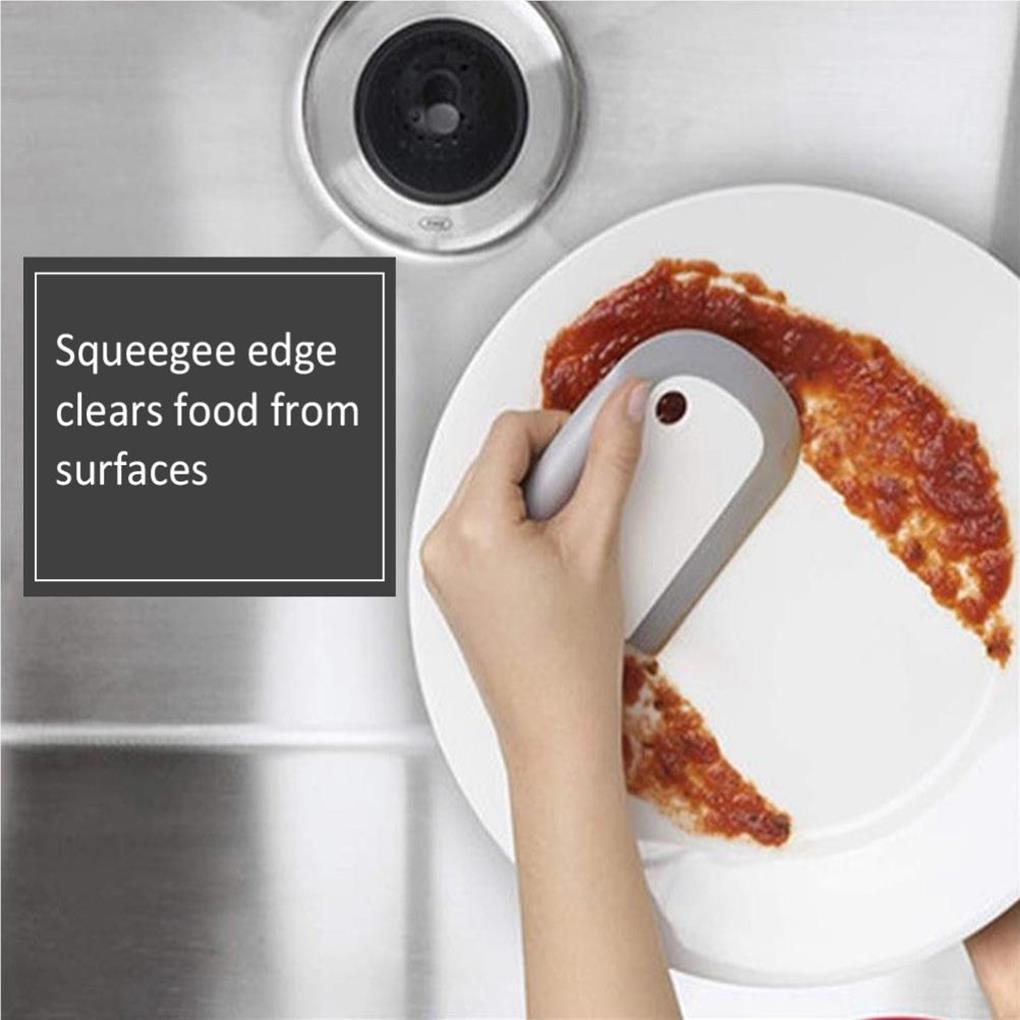 Dish Pan Scraper Plate Bowl Scraping Cleaning Board Handheld Manual Dishwashing Dirt Satin Remover Countertop Curved