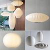 Nordic Japanese Round Fabric Pendant Light for Bedroom, Dining Room, Bar, or Tea Room