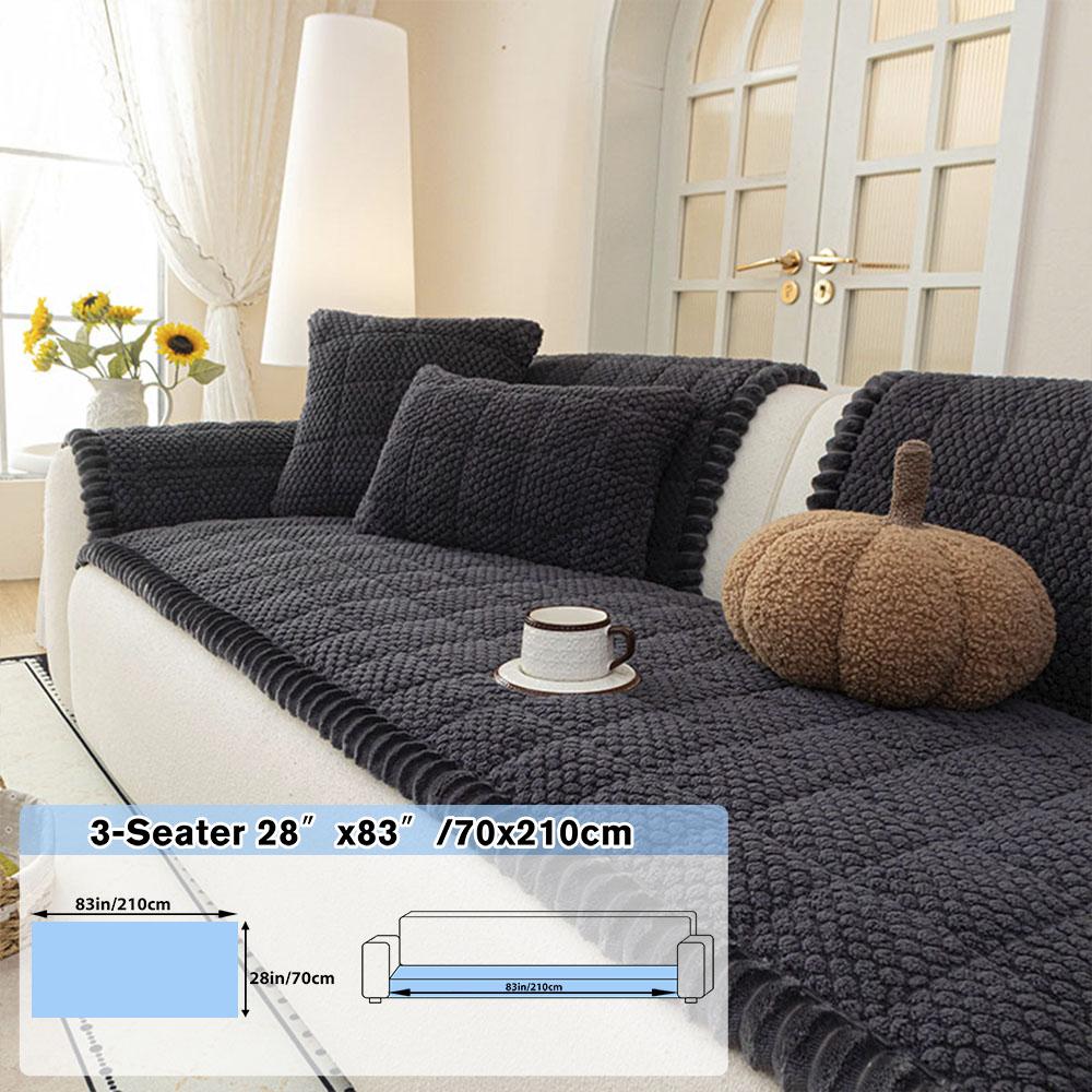 Sofa Pad, Shu, Textured Bubble Plush, Anti-Slip, Washable