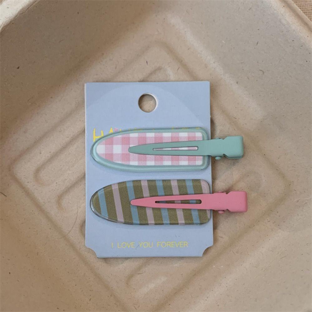 Geometry Fruit Hairpin Duckbill Clip Makeup Hair Clip Simple Traceless Hairpin  Daily
