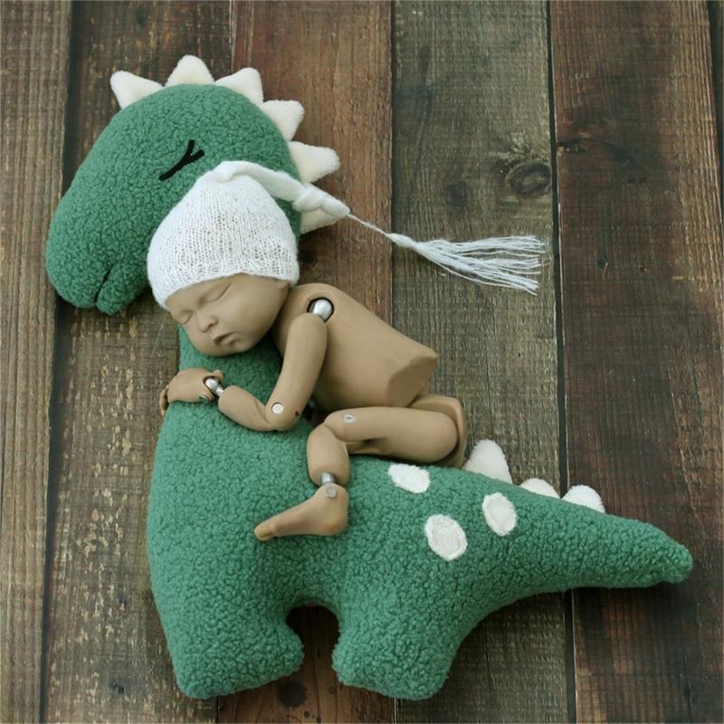 Lovely Newborns Dino Posing Pillow Dinosaur Photo Assistant Pillow Charmings Pillow  for Unforgettable Baby Photography
