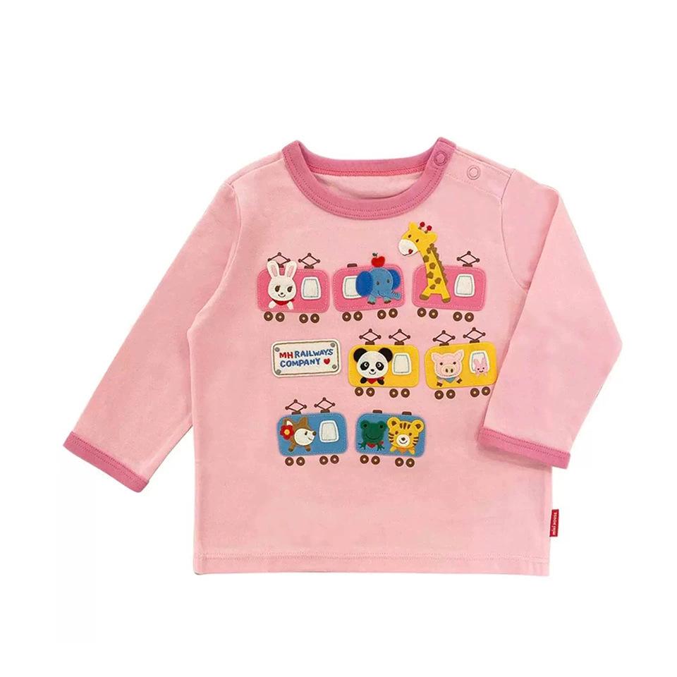 

In Stock: Luxury Electric Train Unisex Kids Long Sleeve T-shirt - New Autumn All-Cotton Japanese Style 100 cm