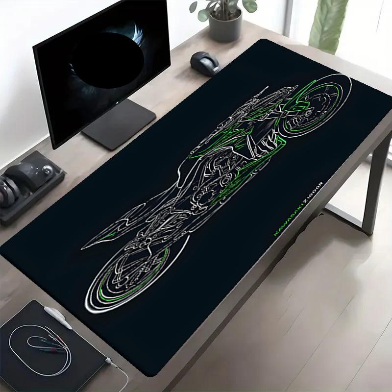 Kawasaki Print Mouse Pad, Anti‑Slip Desktop keyboard Mat, for PC Laptop Gaming Working Daily Use, Cool Festival Birthday Gift