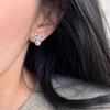 Gentle Rose Pearl Zircon Stud Earrings New Women's Earrings