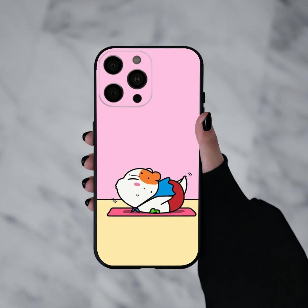 

L-Lovely O-Oruchuban E-Ebichu Phone Case For iPhone 17pro,16,15,14,13,12,11 Plus,Pro Max,XS,Soft Silicone Black Cover iPhone13PROMAX