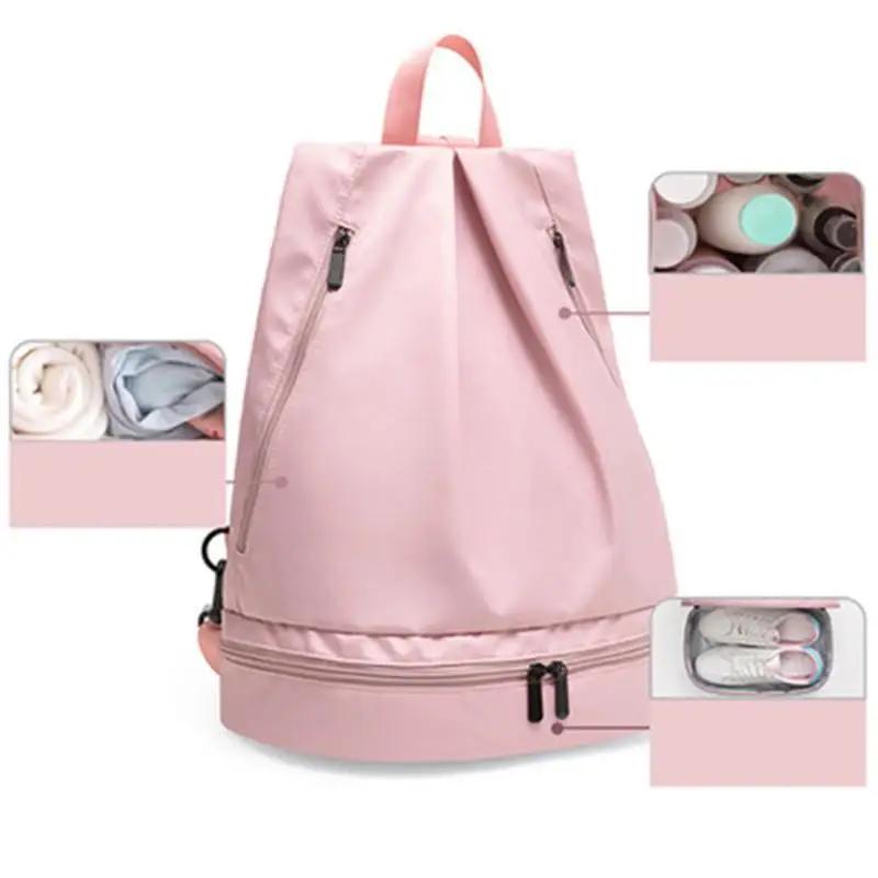 Multifunctional Waterproof Dry-Wet Separation Sports Backpack with Shoes Compartment Swimming Bag