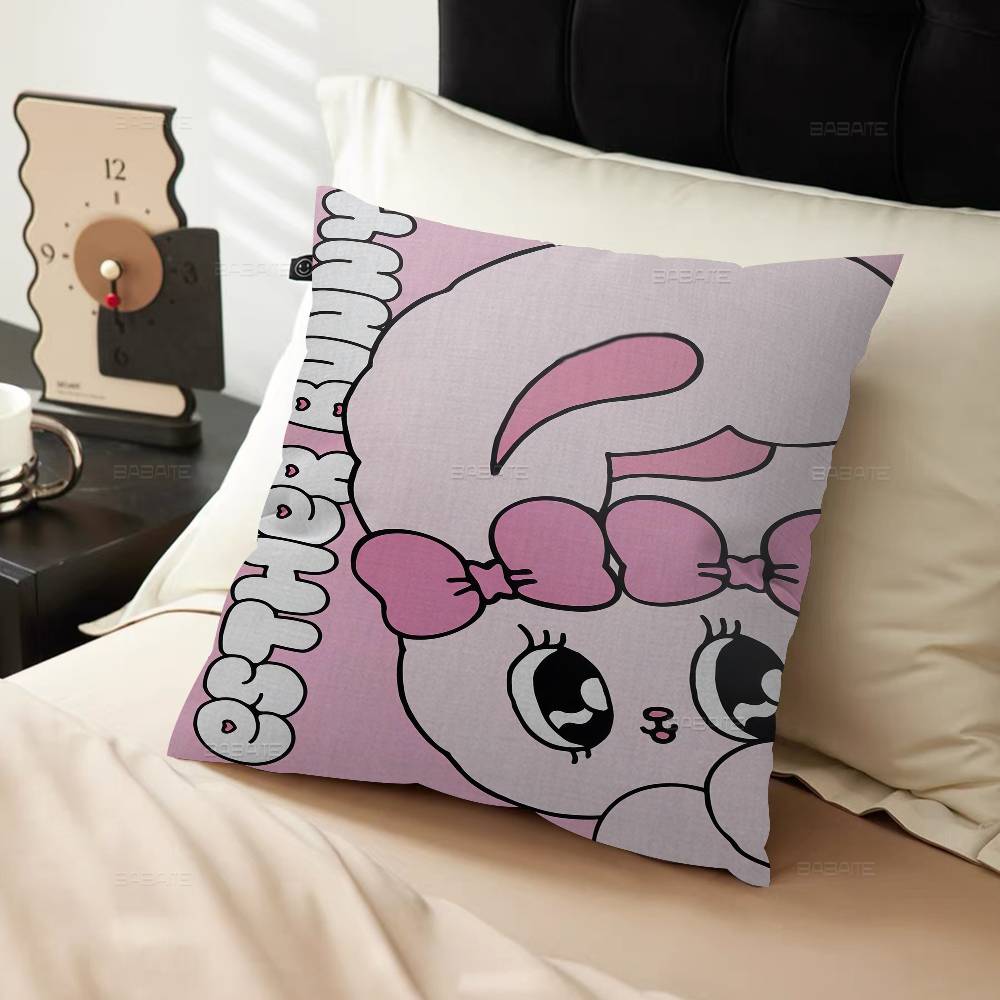 Cute Esther Bunny Rabbit Pillow Gift Home Office Decoration Pillow Bedroom Sofa Car Cushion CoverPillow Case