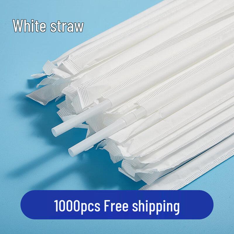 

ZISIZ Individually Wrapped Foldable Disposable Straws