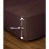 Fitted Sheet - - LH71591 - 180x200+35 Cm - Brown