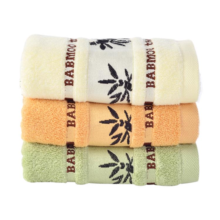 Custom Logo Lint-Free Bamboo Fiber Jacquard Washcloth - Soft, Absorbent, Embroidered Towel