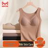 Women's Thermal Padded Cami Vest with Ribbed Lace
