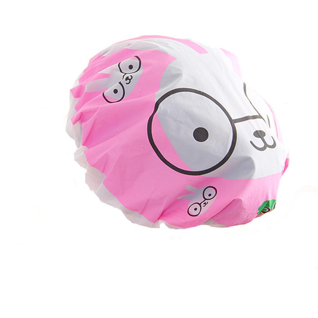 Women Shower Caps Colorful Bath Shower Hair Cover Adults Bathing