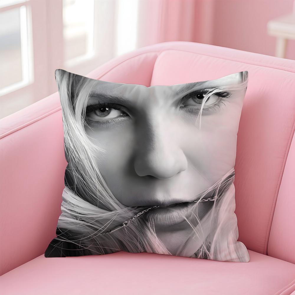 KKirsten Dunst Cushion Cover Pillow Case Soft Friendly Fabric Concealed Zipper